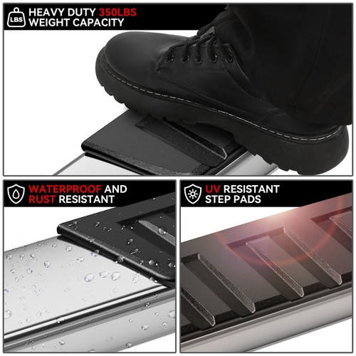 For 2007-2019 Silverado Sierra 1500 2500HD Extended Cab 6"Running Board Step Bar - Picture 5 of 9