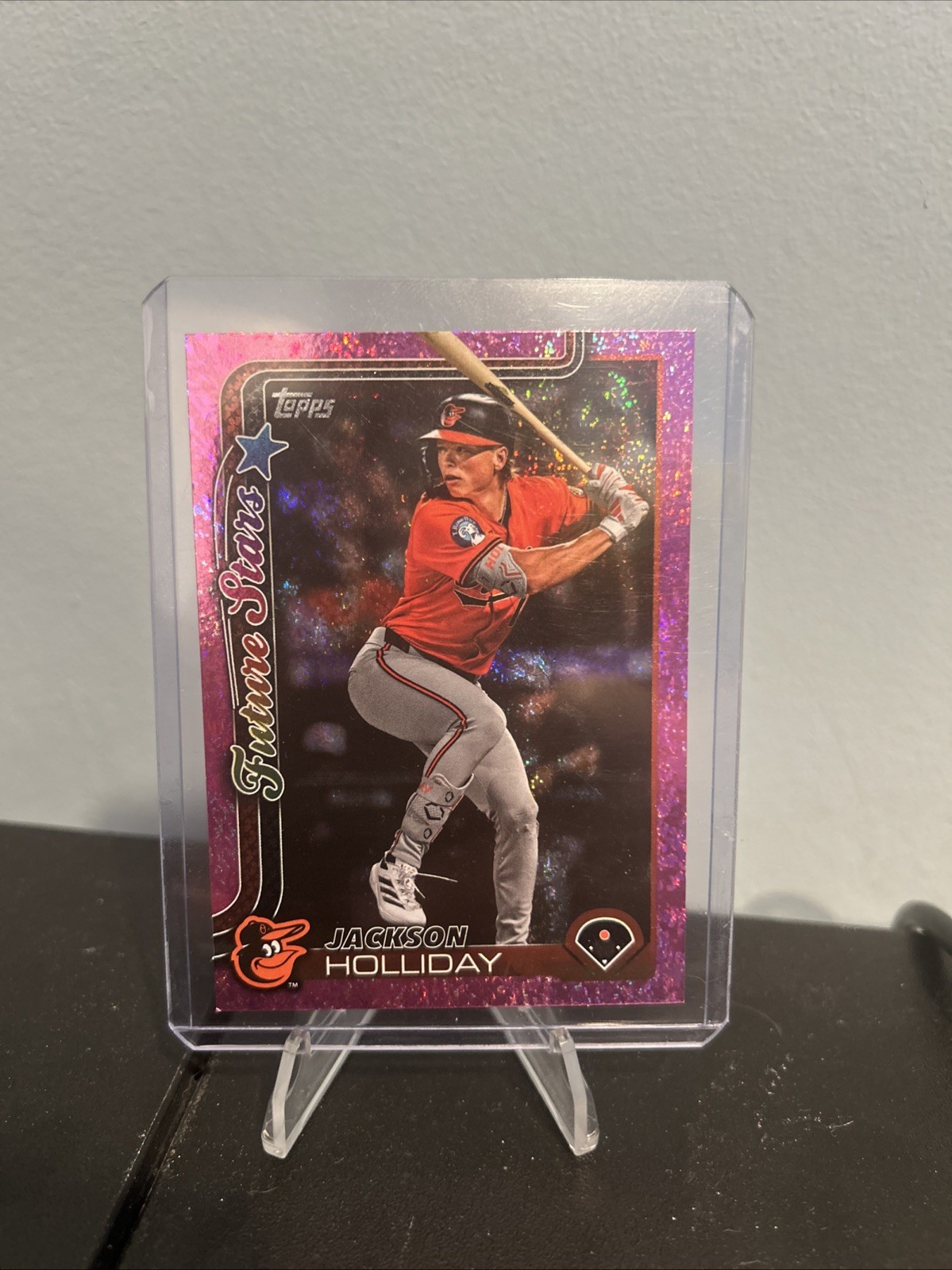 2025 Topps Series 1 - Future Stars Jackson Holliday #220 Pink Holo Foil