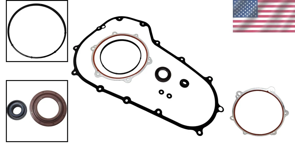 Harley Davidson Primary Cover Gasket Kit for Road King & Electra Glide 2007-2017 Foto 2 de 4