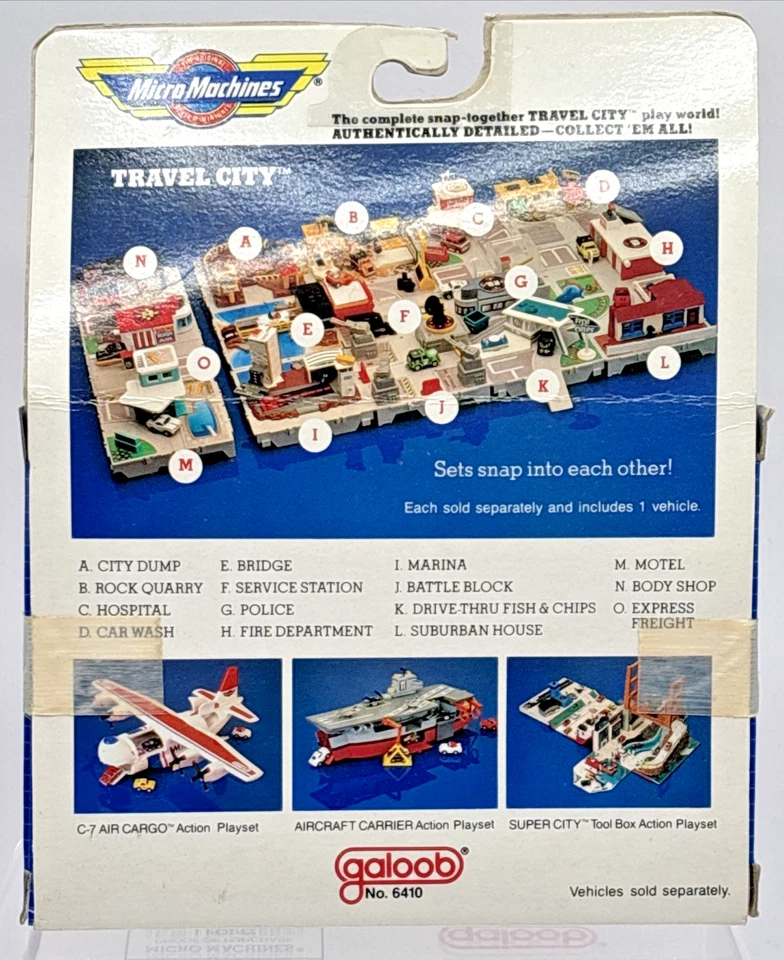 VTG 1988 Galoob Micro Machines Travel City Drive-Thru Fish & Chips Playset NEW - Image 4 of 4