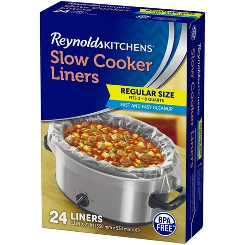 Paquete de 24 revestimientos para olla de cocción lenta Reynolds, tamaño regular - Imagen 3 de 7