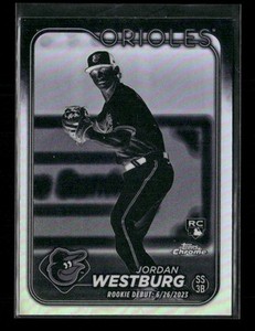 2024 Topps Chrome Update #USC117 Jordan Westburg Orioles Negative Refractors
