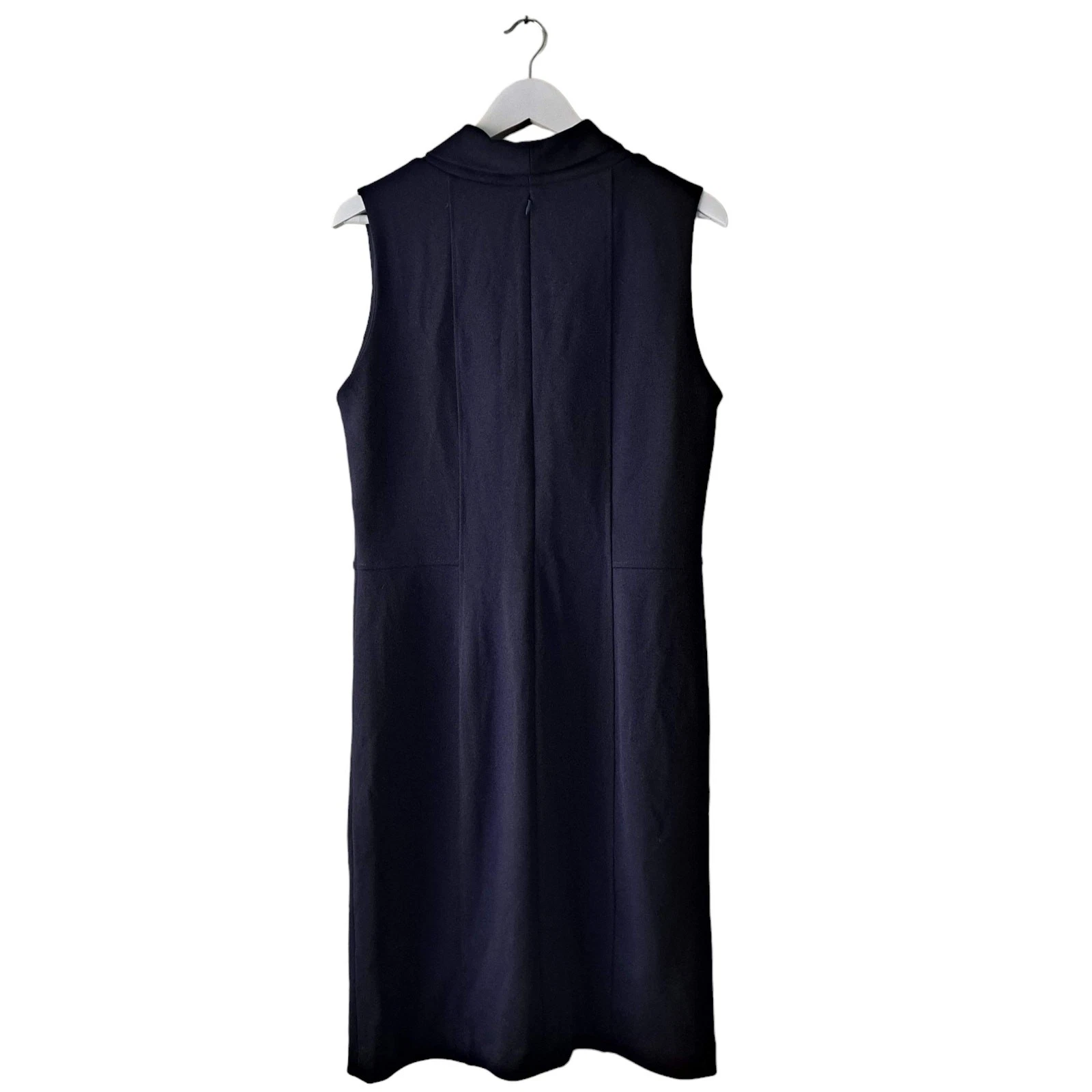 VETEMENTS Abito donna Adrienne Vittadini nero in maglia taglia 12 collo cappuccio senza maniche