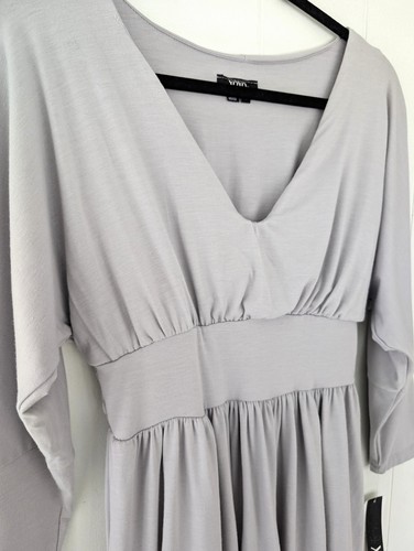 Xoxo Babydoll Oberteil M Lavendel lässig gesmokt Dolmanärmel Ostern Frühling Y2K - Bild 4 von 9