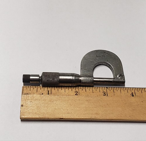 Germany Mini Mikrometer Maschinist Messschieber Werkzeug Juwelier Uhrmacher Werkzeug Antik - Bild 3 von 3