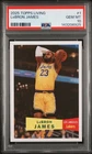 2025 Topps Living LeBron James #1 First Card in Set PSA 10 GEM MINT