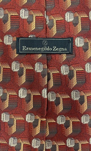 ERMENEGILDO ZEGNA Tie Designer Cravat Men's Fashion Gift Husband Man Boyfriend - Picture 2 of 2