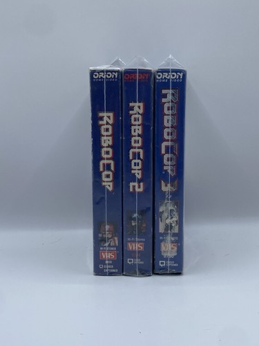Robocop 1-3 VHS Lot 1987 1990 1993 Robocop Original Orion Release Tested - Picture 4 of 4