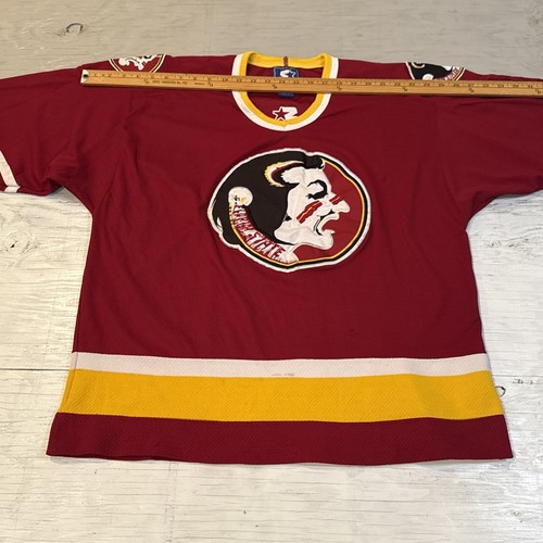 Vintage 90s Starter Florida State University Seminoles Sewn Hockey Jersey Sz XL - Picture 8 of 24