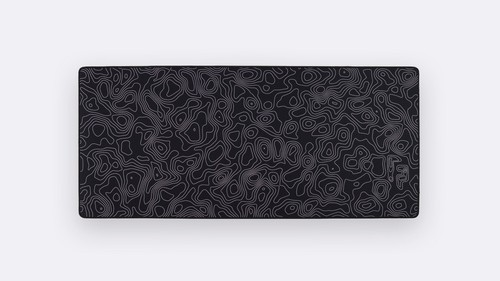 randomfrankp x Novelkeys Topographic Deskpad Mousepad XL Mat - 35.4" X 15.7"
