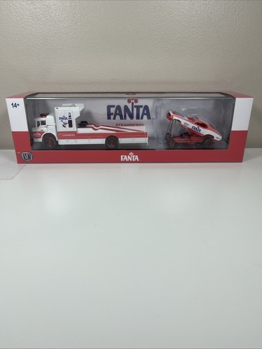 M2 Machines CHASE 750 WW Fanta 1970 Ford C-950 & 1969 Ford Mustang Funny Car