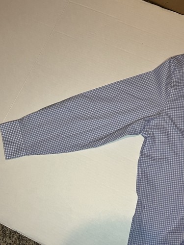 Lauren Ralph Lauren Ultraflex Shirt Mens 18-34/35 2XL Blue Check Button Down NWT - Picture 13 of 23