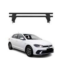 Menabo DachträGer GrundtäGer FüR VW Polo 2021-2026 50Kg Aluminium Schwarz 2 Tlg