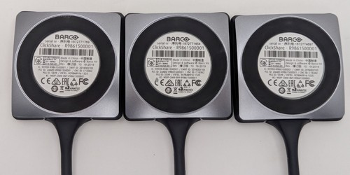 Juego de 3 interruptores de botón de conferencia USB Barco ClickShare R9861500D01 con soporte - Imagen 8 de 13