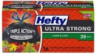 6 Pack - Ultra Strong Heavy-Duty Drawstring Lawn & Leaf Bags,Black,16-Ct.,39 Gal