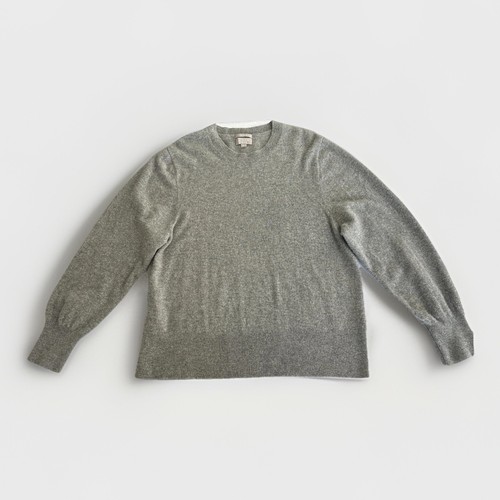 J Crew Sweater Womens 3X Gray Cashmere Crewneck Classic Fit Pullover Soft Knit