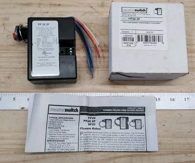 SENSOR SWITCH / ACUITY CONTROLS NEW AcuityControls PP20 2P 2 Pole Power Pack Relay Circuit Protection 120/277VAC