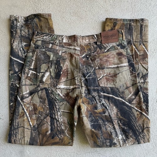 Pantalones de mezclilla Wrangler Pro Gear para hombre 36x34 calce camuflaje ropa de trabajo de caza Realtree - Imagen 4 de 6