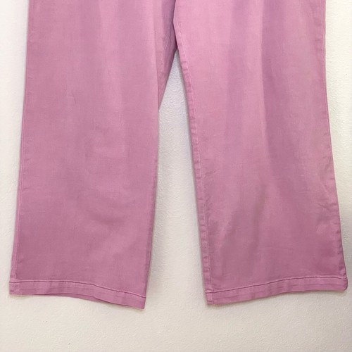Anthropologie Pilcro Slouchy Chino Pants Wide Leg Cotton Trouser Lilac Pink 32 - Picture 10 of 16