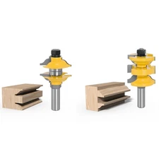 3 Pcs 12.7mm 12mm Shank Milling Cutter Entry Interior Tenon Door Ogee Router Bit