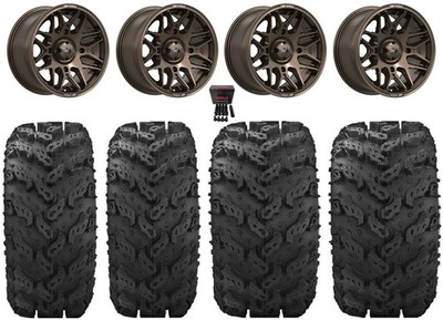 MSA Radar 14'' Wheels Matte Bronze 27'' Reptile Tires Can-Am Defender