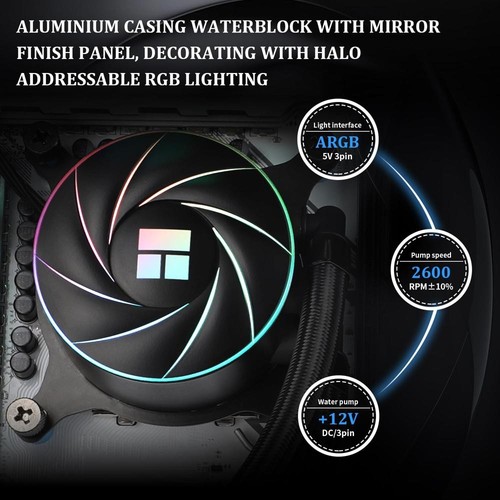 Aqua Elite 360 ARGB Liquid CPU Cooler, 360 AIO Cooling Row Size, 3 x 120mm PWM - Picture 4 of 9