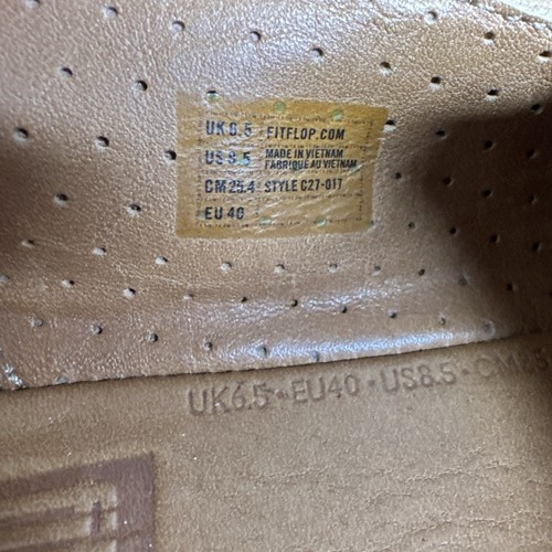 Fitflop Supercomff F-Pop Perf Nubuck Patines Zapatos sin cordones para mujer 8,5 perforados - Imagen 9 de 10
