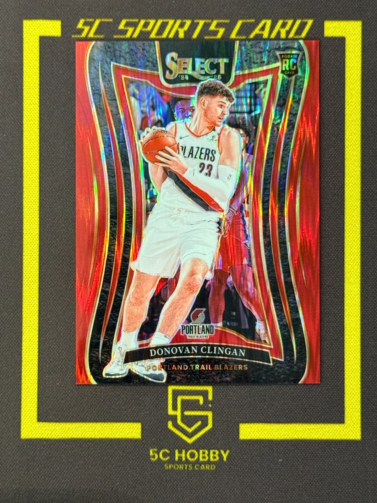 2024-25 Panini Select RC Mezzanine Level Red Flash /299 Donovan Clingan FCKC9