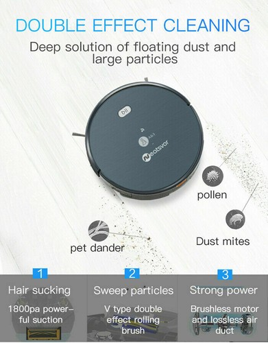 Wholesale A&S X500 Robotic Vacuum Cleaner with Vacuum and Mop Combo Smart Clean - Picture 6 of 6