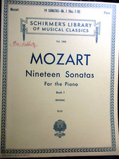 G. Schirmer-Mozart Nineteen Sonatas for the Piano Book 1 - Vol. 1305 Nos. 1-10 
