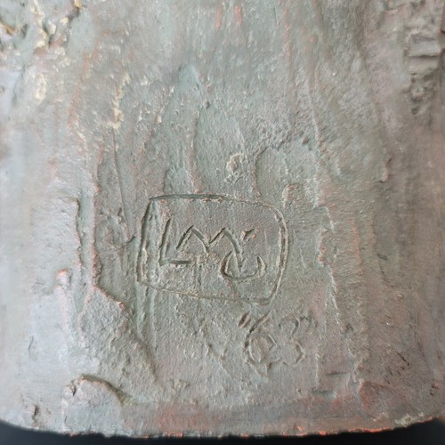 1963 African American Head Museum Piece Sculpture signed and dated - Picture 7 of 12