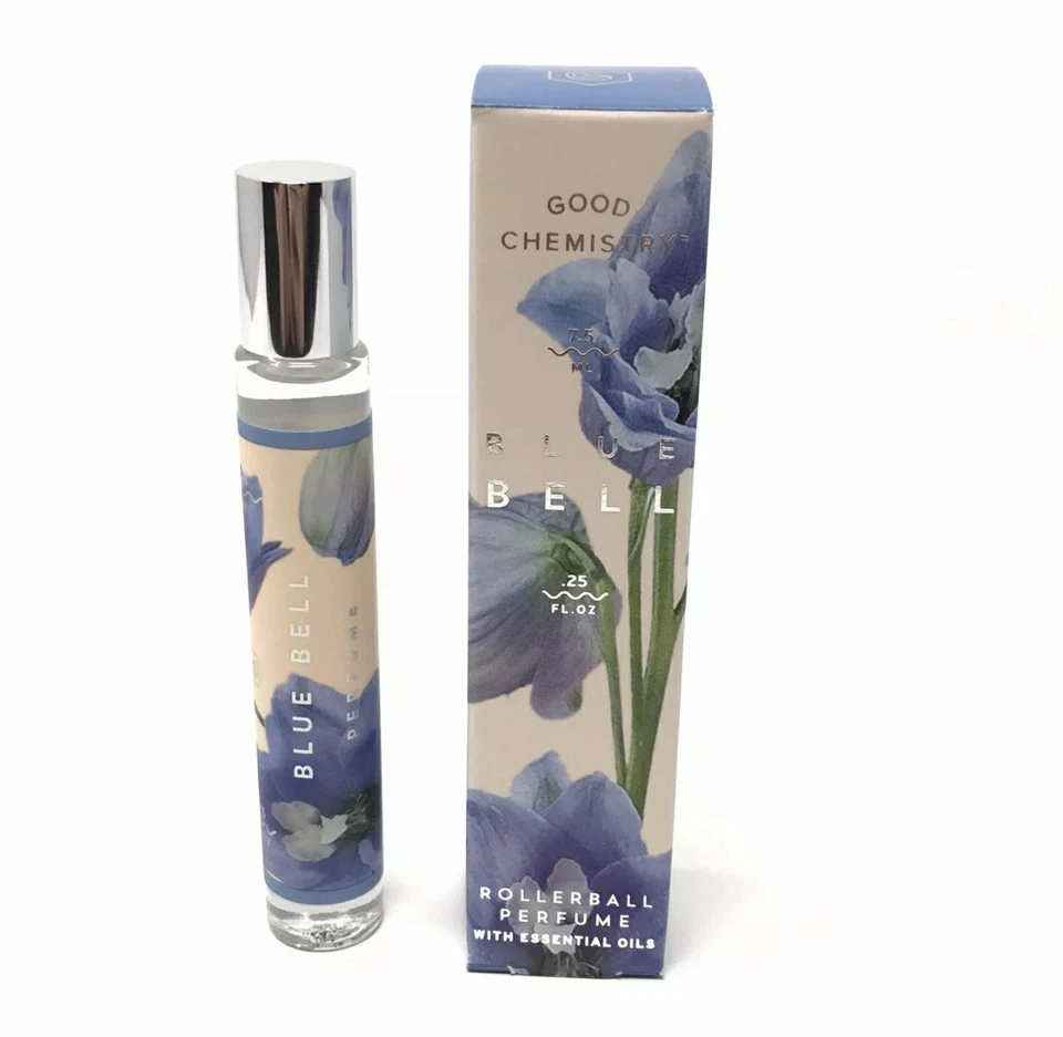 4 Four Good Chemistry BLUE BELL Rollerball Perfume with Jasmine Oils 0.25 fl oz - Image 3 of 4