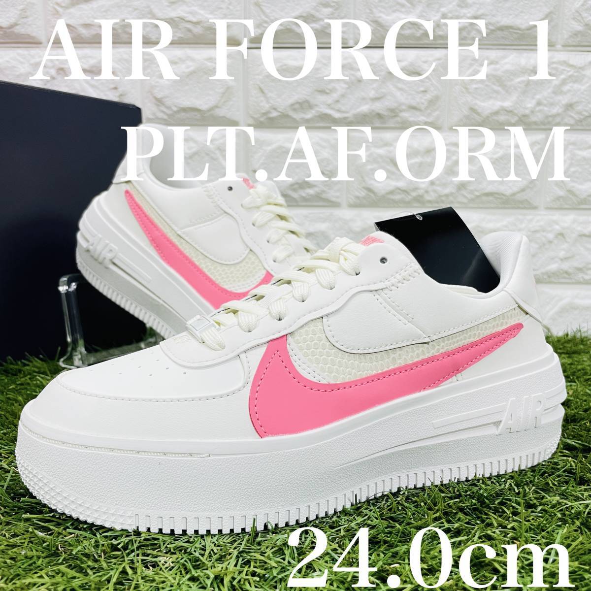 NIKE WMNS Air Force 1 Low 24.0cm White Thick Sole DJ9946 105