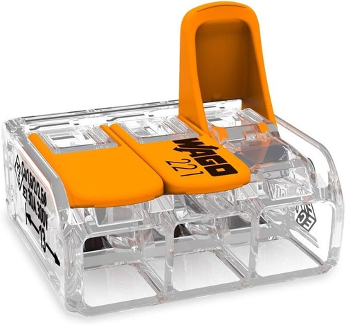 12 x WAGO 221-413 Serie 3 Vías 32A Compacto Palanca Empalme Conector Bloque - Imagen 3 de 5