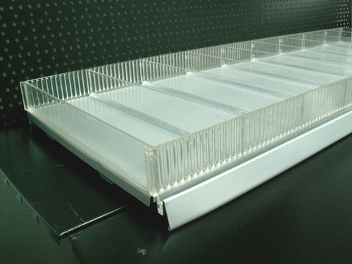 FÄCHER 10X AUS Metall Silber Fachteiler Regal Warenteiler Vendox