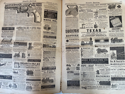 1881 Scientific American 48 individual Issues Alexander Graham Bell PHOTOPHONE - Picture 9 of 9