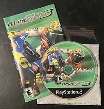 MotoGP 3 (Sony PlayStation 2, PS2 2003) GAME DISC & MANUAL - TESTED & WORKING