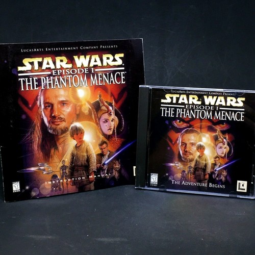 Star Wars Episode 1 The Phantom Menace Lucas Arts - PC CD-Rom Game 1999 - Picture 1 of 2