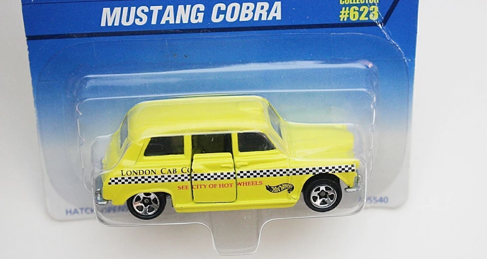 Tarjeta de error Hot Wheels 1996/coche 'Mustang Cobra'/taxi de Londres ambas versiones raro Foto 2 de 4