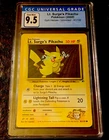 2000 POKEMON GYM HEROES LT SURGE’S PIKACHU #81 -CGC 9.5 GEM MINT  RARE- PSA 10!