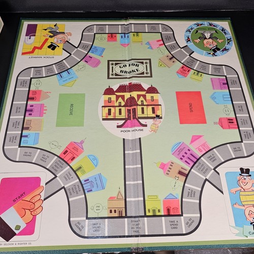 Vintage Go For Broke Board Game 1965 Vic Toy Rare Retro Family Game Complete - Picture 7 of 14