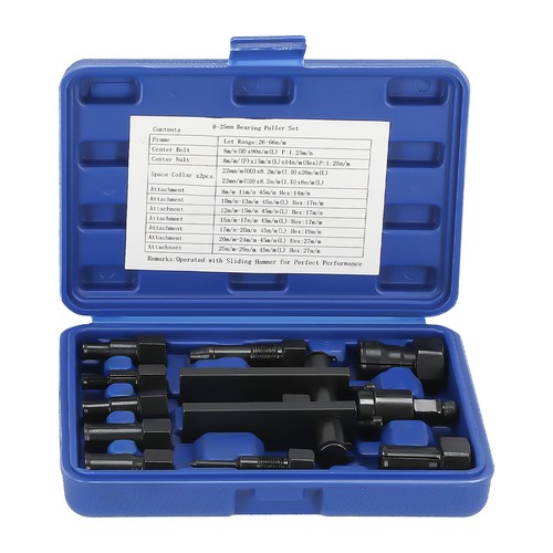 Motorcycle Inner Bearing Puller Removal Tool Set For Motorcycles 8mm-25mm 10pc - Picture 2 of 12