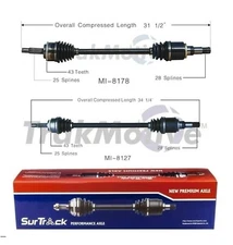 For Mitsubishi Endeavor AWD 2004-2008 Pair of Rear CV Axle Shafts SurTrack Set