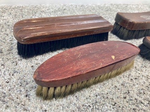 Vintage Lot/4 Shoe Brush/Brushes including National Sterilized Horsehair - Picture 3 of 10