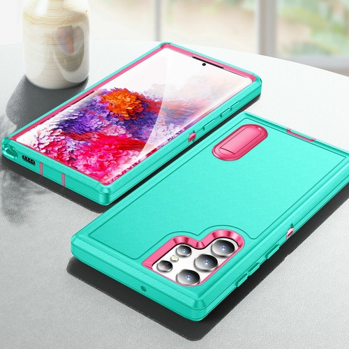 For Samsung Galaxy S25 Ultra/S24/S23 FE/S22 Shockproof Armor Rubber Stand Case - Picture 65 of 102
