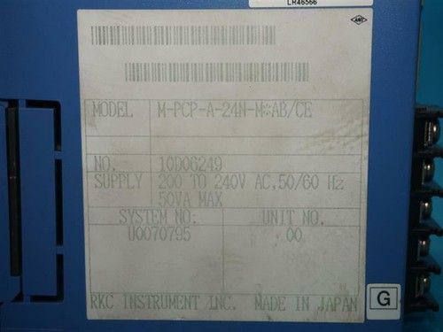 RKC Instruments M-PCP-A-24N-M*AB/CE MPCPA24NMABCE SR Mini HG System - Picture 7 of 7
