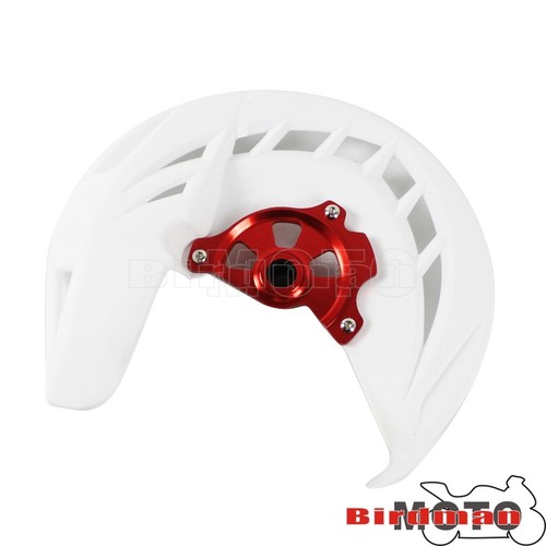 Coperchio protezione disco freno anteriore bianco moto lavorato CNC per Honda CRF250L - Foto 3 di 10