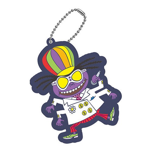 Anime Blind Box Parappa Rapper Rubber Phone Strap Charm 1 Random Keychain - 第 3/12 張圖片