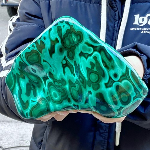 4.03LB Natural Peacock Stone Slices - Rare Green Stone Sample Collection - 第 12/13 張圖片