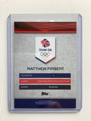 TOPPS TEAM GB 2024 MATTHEW PINSENT PARALLEL 07/10 - Imagen 2 de 2